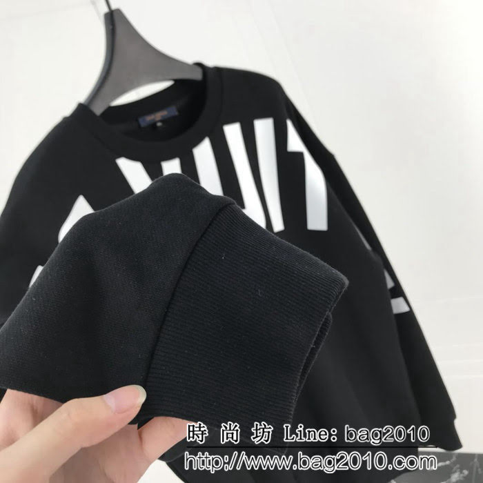 LV路易威登 18FW秋冬新款 插肩logo印花 純棉衛衣 情侶款 ydi1709